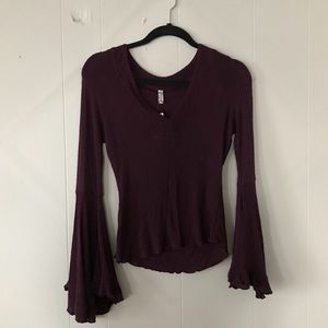 Free People Bell Sleeve Tee